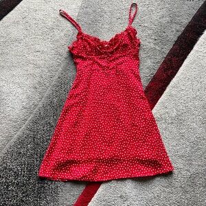 Princess Polly Love Birds Red Mini Dress